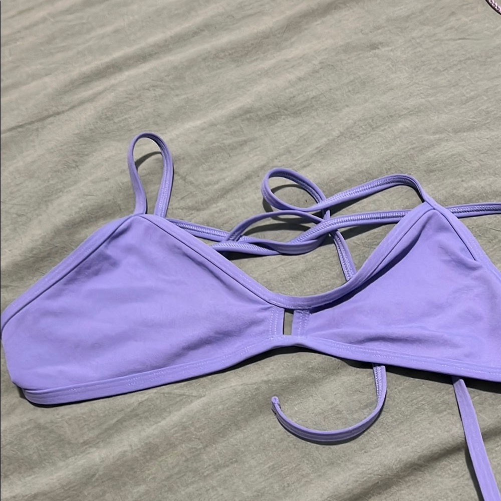Jolyn Clothing Purple Vent Bikini Top